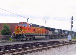 BNSF 4138 leads a NS train thru Southern Junction